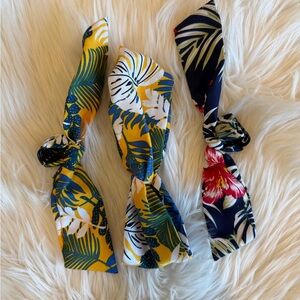 Tropical Print Hair Accessories Set